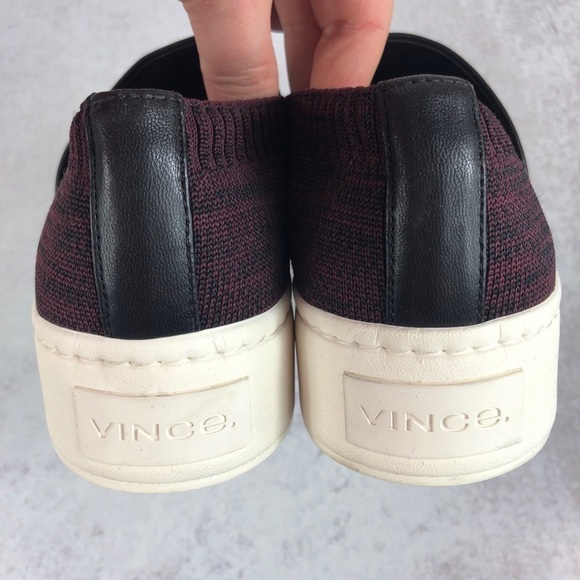New Vince platform leather knit sneaker 6.5 - Picture 2 of 5